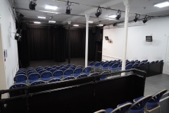 Studio viewed from back of seating