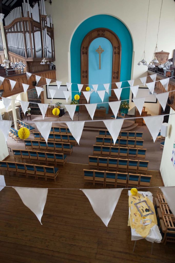 Church Decorated for Wedding